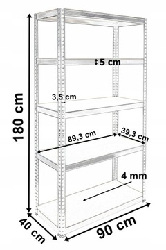 МЕТАЛЛИЧЕСКИЙ СТЕЛЛАЖ ДЛЯ ОФИСНОГО ГАРАЖА ДЛЯ КЛАДОВОЙ ОФИСНОГО ГАРАЖА 180x90