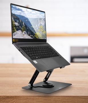 РЕГУЛИРУЕМАЯ НА 360° ПОДСТАВКА ДЛЯ НОУТБУКА ЭРГОНОМИЧНЫЙ СТОЛИК ДЛЯ НОУТБУКА