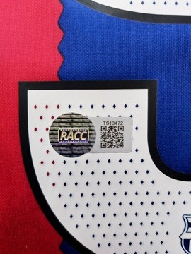 РОБЕРТ ЛЕВАНДОВСКИ Футболка FC BARCELONA с АВТОГРАФОМ + СЕРТИФИКАТ