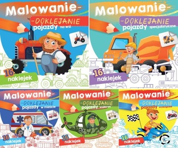 MALOWANIE-DOKLEJANIE Zestaw malowanek Naklejki