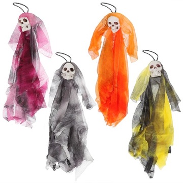 4 SZT. WISZĄCA HALLOWEENOWA WISIOREK straszli