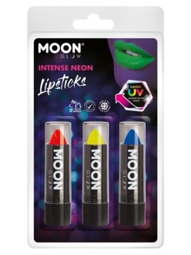 Lipstick Neonowa UV Pomadka do Ust SZMINKA 3szt