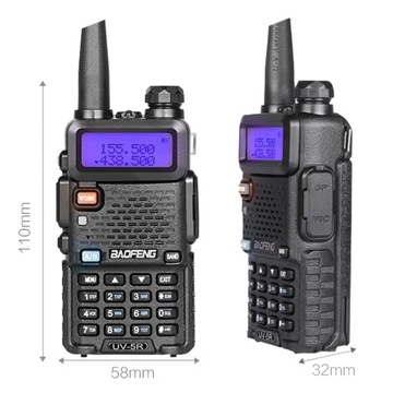 Baofeng UV-5R ЖЕСТКИЙ РАДИОТЕЛЕФОН РАЦИЯ УКВ УВЧ СКАНЕР