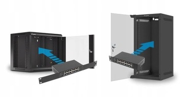 КОММУТАТОР для стойки 16x ПОРТОВ 1 ГБ GIGABIT RACK 10' 19 RSGE-16 LANBERG