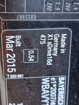 BLATNÍK LEVÝ PŘEDNÍ BMW X1 E84 FACELIFT 475