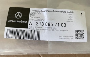 LIŠTA CHRÓM NÁRAZNÍKU MERCEDES TŘÍDA E W213 FACELIFT