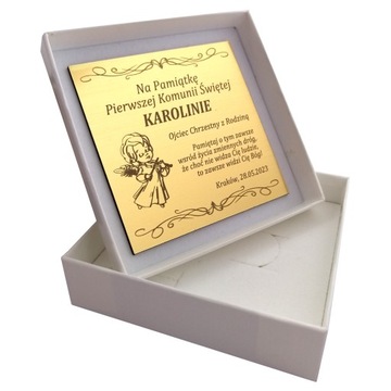 ЗОЛОТАЯ ЦЕПОЧКА + ЧУДО-МЕДАЛЬ + ГРАВИРОВКА ПОДАРОК ​​ДЛЯ ПРИЧАСТИЯ ДЕВОЧКИ