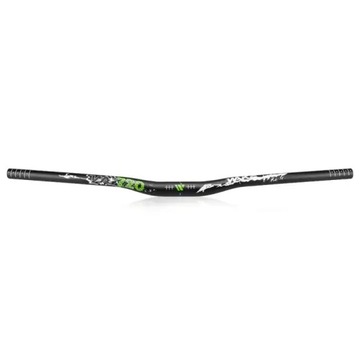 Kierownica rowerowa wygięta aluminiowa Wake 31,8 720 DH FR Enduro zielona