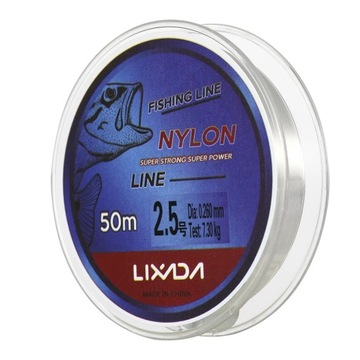 Żyłka przezroczysta 50M w rozmiarze 2,5 0,260mm