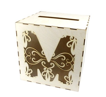 PUDEŁKO KOPERTY DREWNIANE DIY Personalizowane Wz1