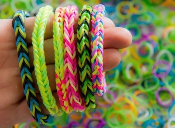 Loom Bands ткацкие резинки для изготовления браслетов.