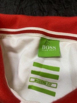 Hugo Boss GREEN HB ORYGINALNE BIAŁE POLO /L