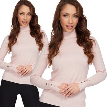 062_ M/L _CLASSIC ЖЕНСКИЙ ДЖЕМПЕР С ПОЛУТЮЛЕТОМ