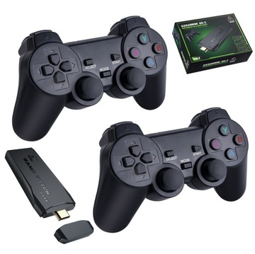 ТЕЛЕВИЗИОННАЯ КОНСОЛЬ 4K ИГРОВАЯ РЕТРО + 2 ПАКЕТА + 10 000 ИГР НА SD-карте емкостью 64 ГБ