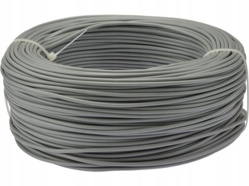 Kabel przewód linka LGY H05V-K 1mm2 100m szary