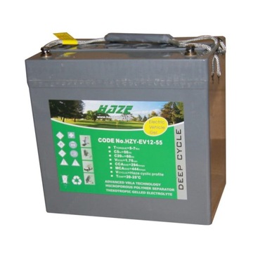 Akumulator HAZE HZY EV 12-55 12V 60Ah