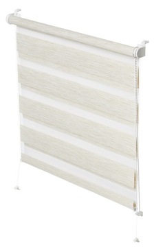 Roleta dzień noc strukturalna krem 68 x 215 cm