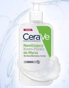 CERAVE NAWILŻAJĄCY KREM-PIANKA do mycia skóry suchej i normalnej 236ml