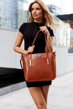 Peterson duża torebka damska torba klasyczna shopper bag modna A4
