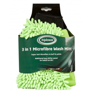 Rękawica Do Mycia 3w1 z Mikrofibry TRIPLEWAX