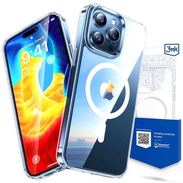 ETUI WZMOCNIONE 3MK MAGCASE CASE OBUDOWA DO MAG SAFE DO IPHONE 15 PRO CLEA