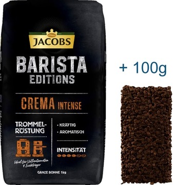 Kawa ziarnista JACOBS BARISTA CREMA INTENSO 1kg