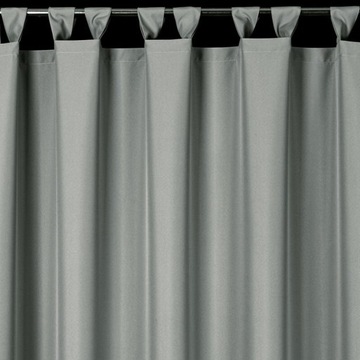 Zasłona ogrodowa Garden Srebrna 155x260 cm - Mocowanie na Szelki/Rzepy