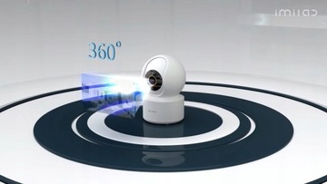 ВРАЩАЮЩАЯСЯ КАМЕРА IMILAB C21 НЯНЯ Обзор 360° + карта памяти 64 ГБ