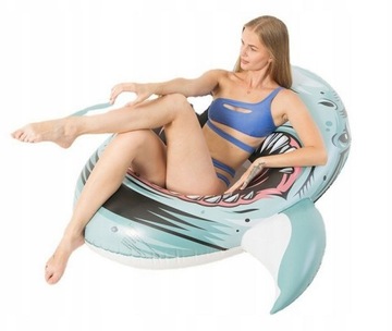 ОГРОМНОЕ КРЕСЛО ДЛЯ ПЛАВАНИЯ АКУЛА БОЛЬШАЯ АКУЛА 3D XL ИНДУСТРИАЛЬНЫЙ МАТРАС