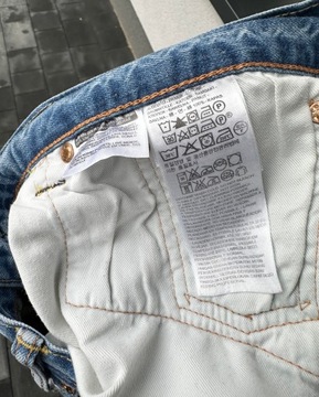 Levis 501 błękitne niebieskie spodnie jeansowe W38 L32