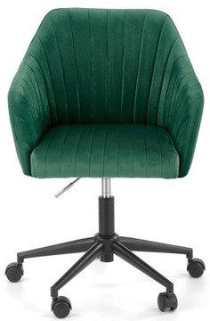 Kubełkowy fotel obrotowy FRESCO ZIELONY velvet