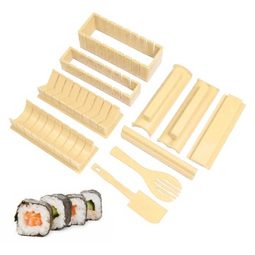 10-częściowy zestaw do robienia sushiInstrukcja