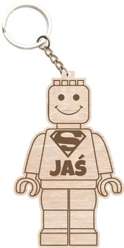 Brelok LEGO z grawerem prezent na dzień chłopaka mężczyzny faceta