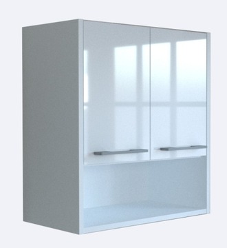 Szafka wisząca łazienkowa 30x76cm Biała Połysk