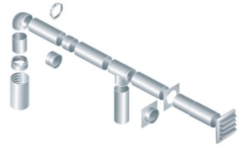 Круглый воздуховод 150 мм 1 мб ПВХ ВЕНТС 1100-6