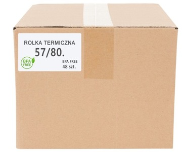 Rolki termiczne 57x80 FV VAT (1 KARTON 48 SZT.) M