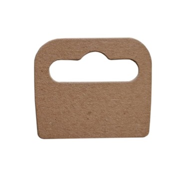 44ммx37мм ЕВРОВЕШАЛКИ ЭКО КОРИЧНЕВАЯ БУМАЖНАЯ ВЕШАЛКА 500шт.