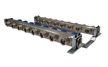 РАДИАТОР РАДИАТОРА ИЗ НЕРЖАВЕЮЩЕЙ СИСТЕМЫ, 8 КОНТУРОВ INOX