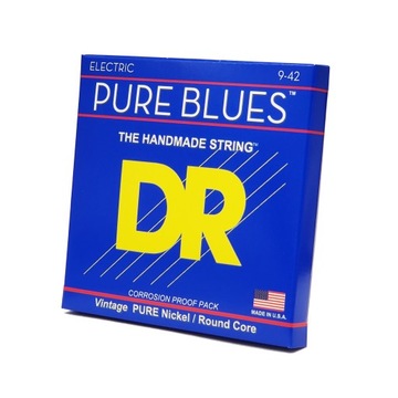 Struny do gitary elektrycznej DR Pure Blues 9-42