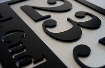 ТАБЛИЧКА С НОМЕРОМ ДОМА И АДРЕСОМ 30х20 см 3D