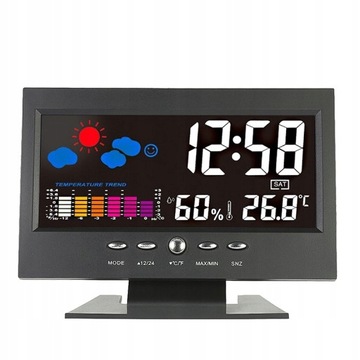 LCD Elektroniczny zegar temperatury