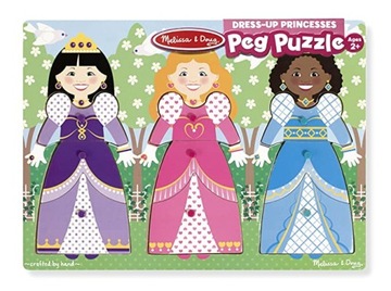 MELISSA DOUG PUZZLE KSIĘŻNICZKI UKŁADANKA UCHWYTAM
