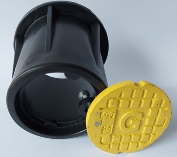 SKRZYNKA ZASUWY STUDZIENKA DO GAZU H=15CM WIEKO PP