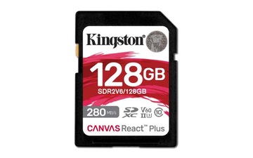 Kingston Technology Canvas React Plus 128 GB SDXC UHS-II Klasa 10