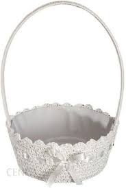 KOSZ DEKORACYJNY BIAŁY 24X13CM EUROFIRANY