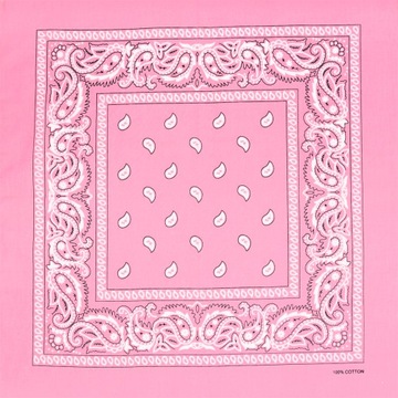 BANDANA BANDAMKA BANDAMA CHUSTA CHUSTKA RÓŻOWA
