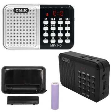 ПОРТАТИВНОЕ ТУРИСТИЧЕСКОЕ РАДИО АККУМУЛЯТОР FM USB SD