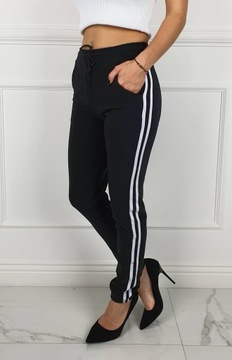 УЗКИЕ БРЮКИ ЖЕНСКИЕ LAMAS ЧЕРНЫЕ 2