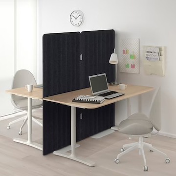 IKEA EILIF Отдельностоящая стенка темно-серая 80х150