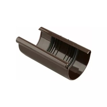 Łącznik rynny 125mm brązowy Marley